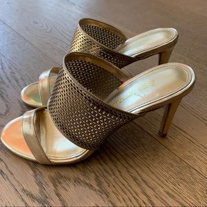 Enzo Angiolini Shoes - Enzo Angiolini Gold Heels worn once size 37 Enzo Angiolini Shoes - Enzo Angiolini Gold Heels worn once size 37